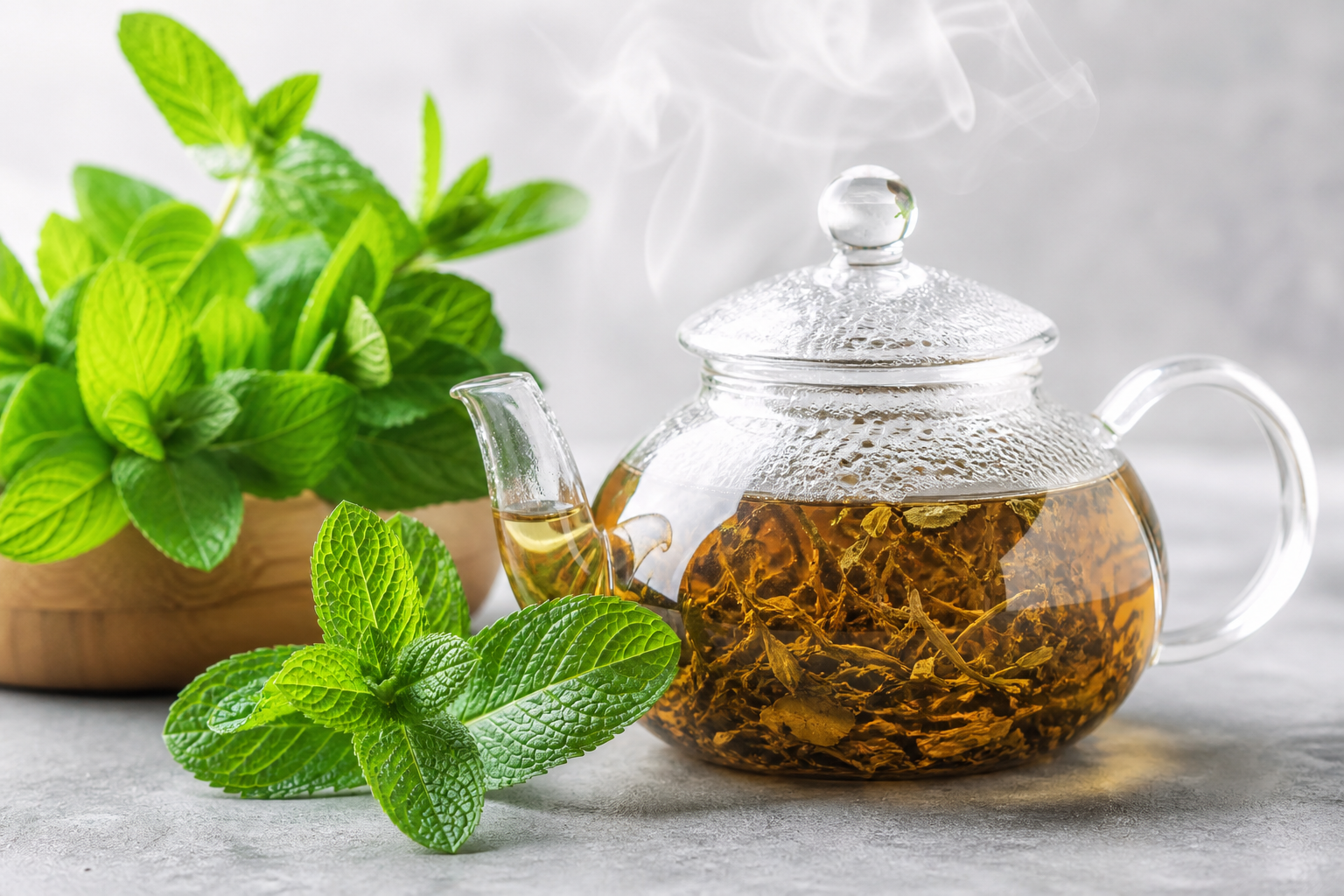 Peppermint herbal tea from Naturpurgeia brew guide